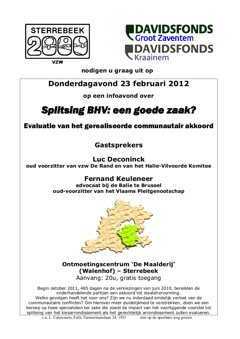 Splitsing BHV: een goede zaak?