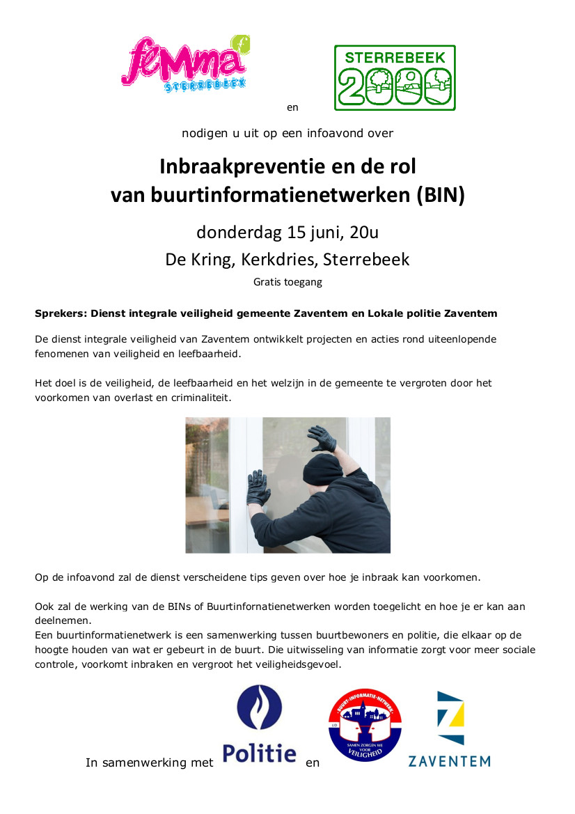 Inbraakpreventie en de rol van buurtinformatienetwerken (BIN)