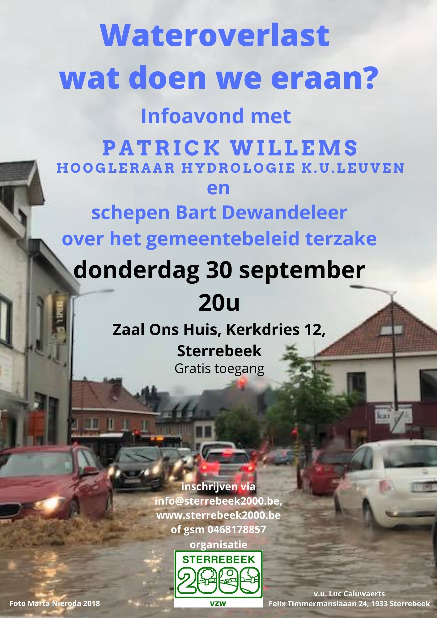 Infoavond over Wateroverlast